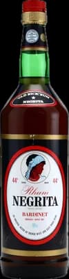 Bouteille de spiritueux : «Old Nick» Rum 70s de la marque Bardinet