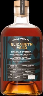 Bouteille de spiritueux : Savanna Distillery Spanish Oak PX Sherry Octave de la marque Elizabeth Yard
