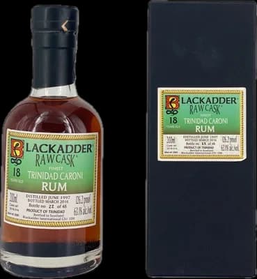 Bouteille de spiritueux : Raw Cask Finest de la marque Caroni