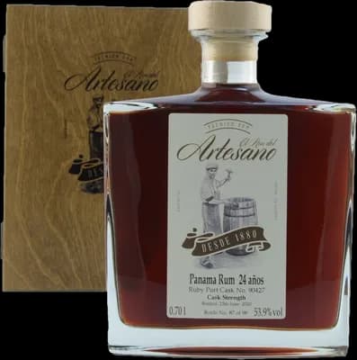 Bouteille de spiritueux : Panama Rum - Ruby Port Cask Finish de la marque El Ron del Artesano